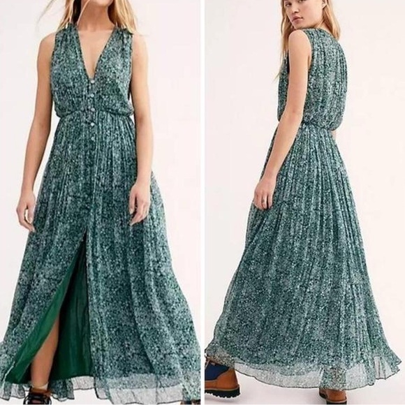 Free People My Fair Lady Floral Maxi Dress - Picture 1 of 5